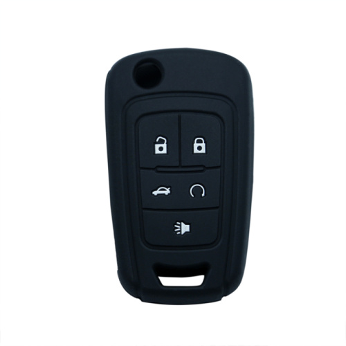 Leather car key cover Chevrolet 5 buttons