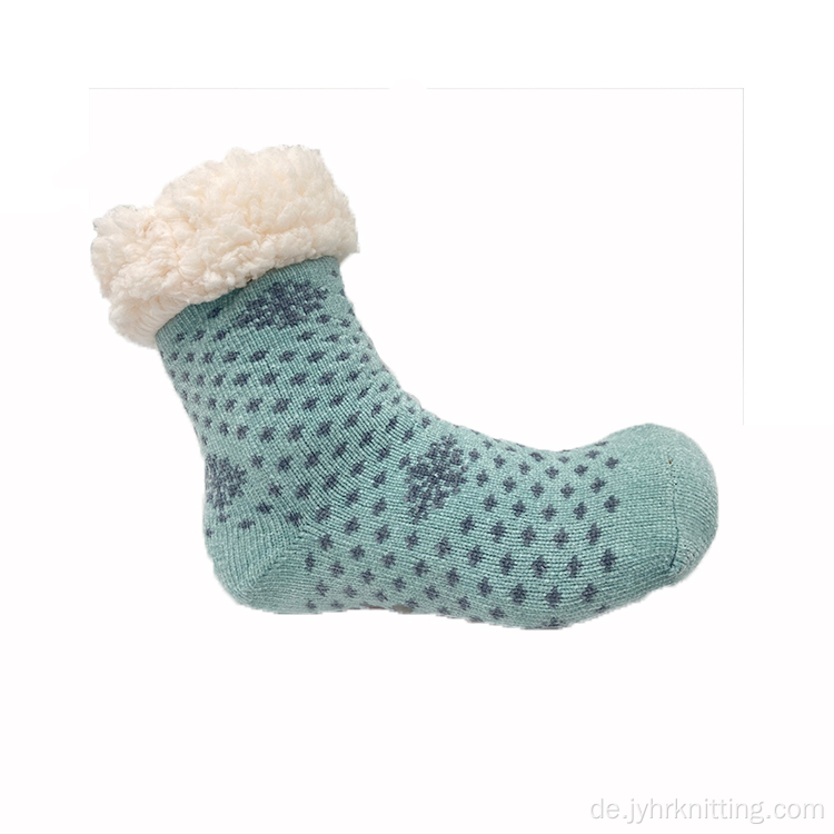 Anti -Slip -Thermal -Winterkabel -Strick -Slipper -Socken