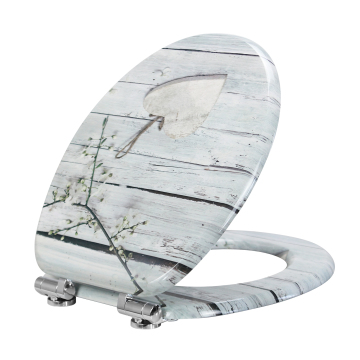 Сиденье для унитаза Fanmitrk Love Lock Pattern MDFDJ2502