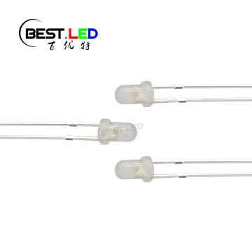 Diffused White 3mm LED Cool White 8000-12000K 7-8lm