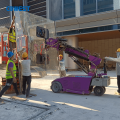 Robot d'installation en verre de 800 kg