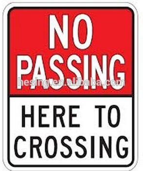 no passing road traffic sign