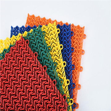 Safe PP interlocked sports flooring for gym court