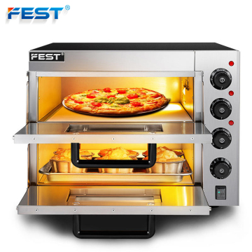 Two Deck 13 inch Pizza Oven - 40 Liters Commercial Kitchen Appliance