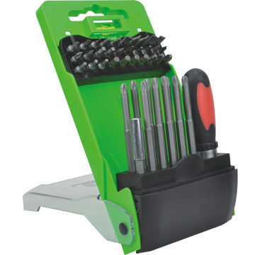 44-piece bit set, includes ratchet screwdriver and magnetic bit holder