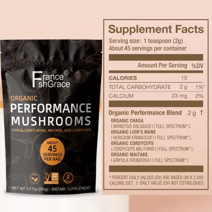 Organic Performance Mushroom Plant extracts