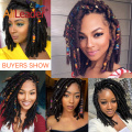 Dreadlocks droites Jumbo Faux Locs avec ligne de couleur