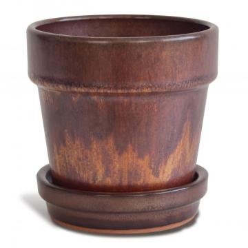 Keramische pot keramische bonsai pot met schotel