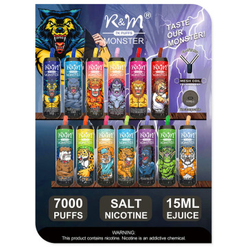 Kit de vape jetable R&amp;M Monster 7000 Puffs