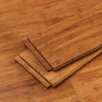 Piso de bambú tejido de hilos: superficie natural carbonizada, técnicas impermeables, color del bosque horizontal, diseño de articulaciones