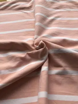 pink stripe yarn dyed polyster fabric