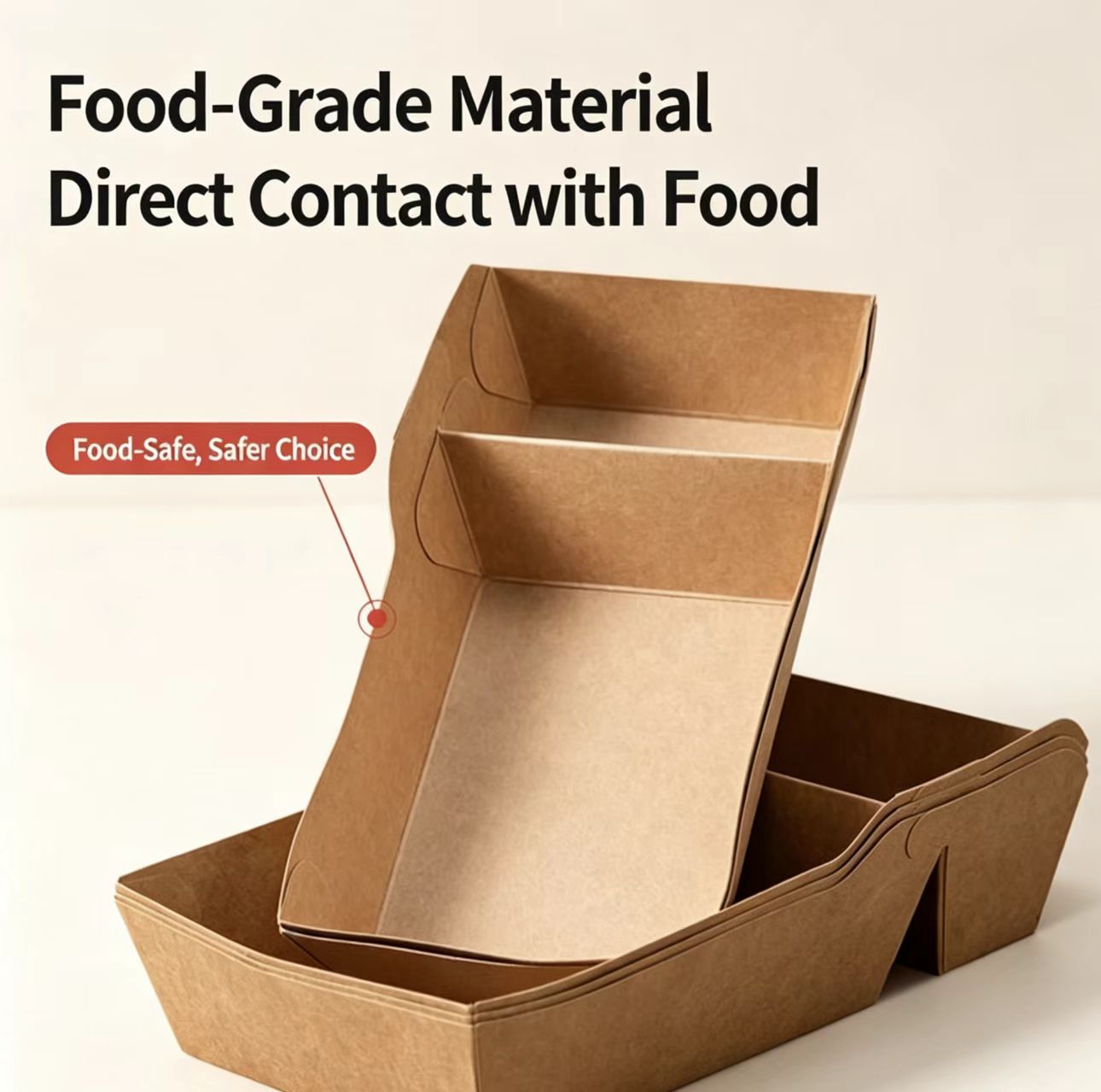 Segmented Paper Food Tray