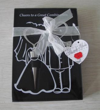 Lover Heart Shaped Bottle Opener and Bottle Stopper Set
