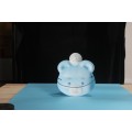 Máscara de festa infantil de desenho animado de urso azul fofo
