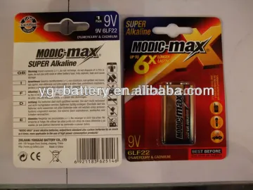 9V 6LR61 Super Alkaline Dry Battery from China Batteries Manufacturer