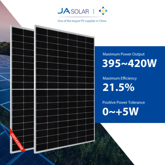 High-Power JA Solar Photovoltaic Modules: Monocrystalline Solar Panels in 395W, 400W, 405W, 410W, 415W, and 420W Capacities