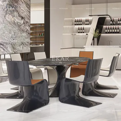 Sapphire Jade Marble Dining Table: Exquisite Elegance for Your Dining Space