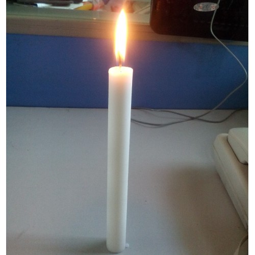 Mozambique Polybag 450G Fluted White Color Candle Velas
