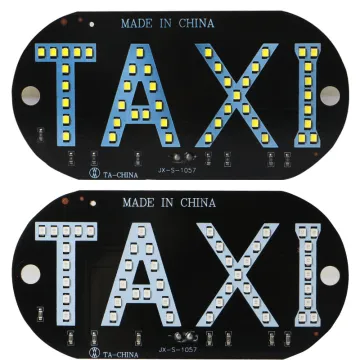 Yosovlamp High-Power LED Taxi License Plate Lights with Cigarette Lighter Switch