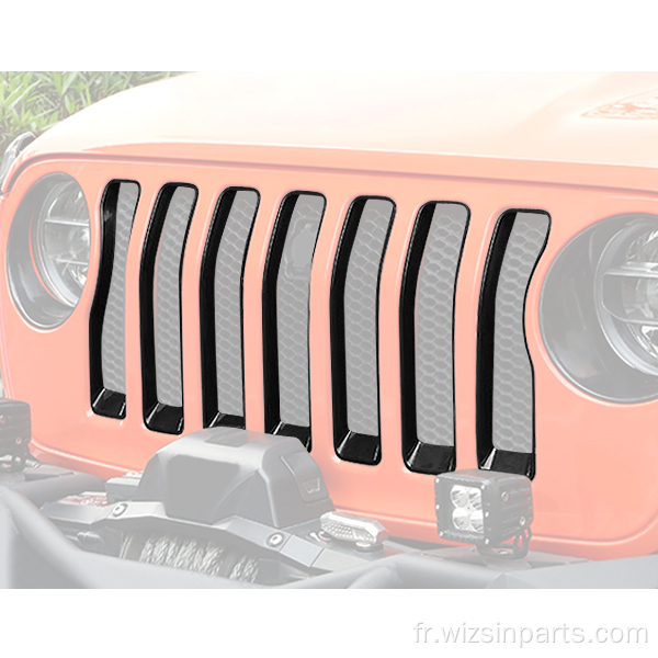 Inserts de calandre pour Jeep Wrangler JL 2018-2020