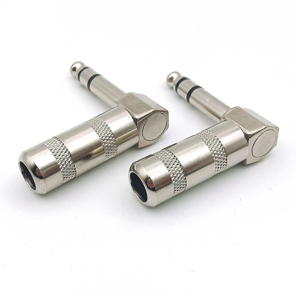 6.35mm Stereo Microphone Audio Guitar TRS Plug Connector