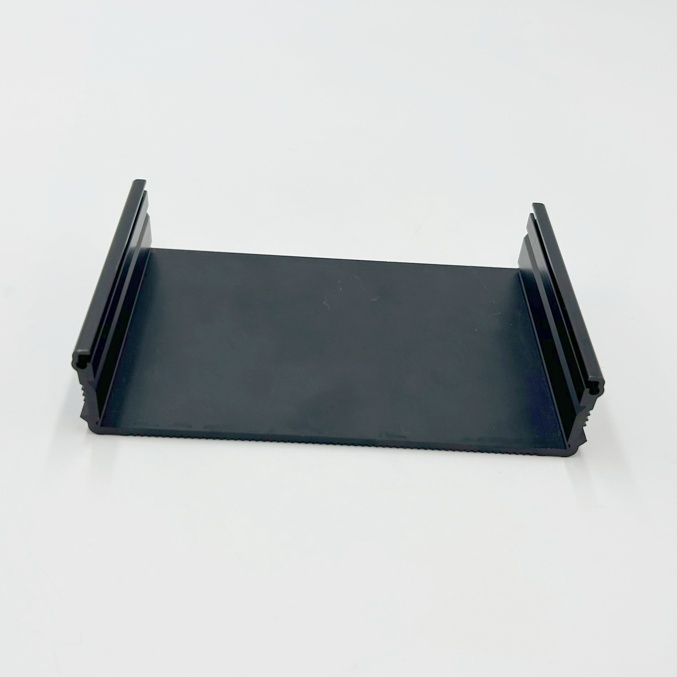 CNC Machining Aluminum Extruded Profile Black Heat Sink