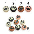 New Arrived Multi Colors Cat Paw Button Resin Cabochon Decoration Beads Artificial Crafts Handmade Ornament Accessory