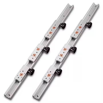 SGR20 Double Axis Linear Guide with SGB Locking Roller Slider Aluminum Rail