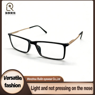 Armações ópticas de metal TR90 com design full-frame