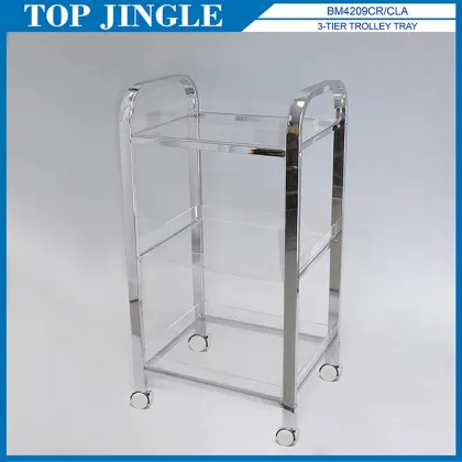 Premier Housewares Rolling Cart 3 Tier Storage Trolley