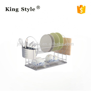 Stainless Steel #201 Dish Rack / Dish Drainer / kitchen Dish Rack / Kitchen Ware With Tray