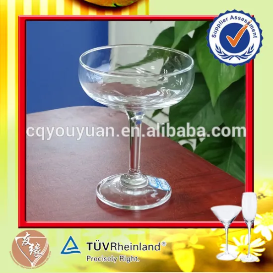 Factory wholesale champagne glasses 3oz mouth blown