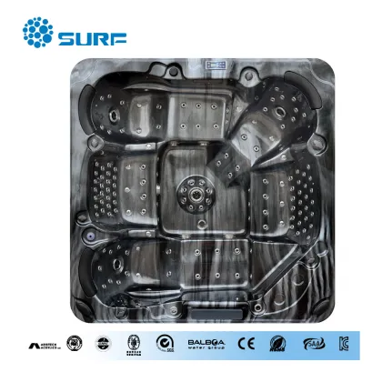 7 persons outdoor spa acrylic spas jetted spa with accessories