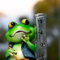 Simply Hue Cute and Mischievous Frog Rain Guage