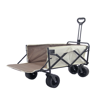 350kg Capacity Rear Open Outdoor Picnic, Beach, and Camping Wagon: Portable, Foldable, and Collapsible Cart