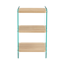 China Three Layer Storage Edge Coffee Table for Home Factory