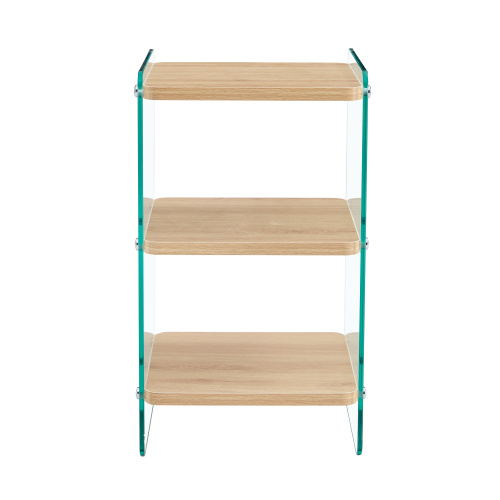 China Three Layer Storage Edge Coffee Table for Home Factory