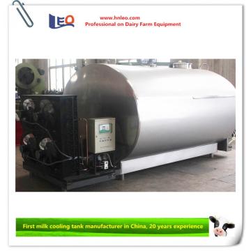 Vertical milk cooling tank