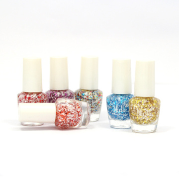 Water-based Toxic-free Winter Color Snowflake Glitter Nail Polish