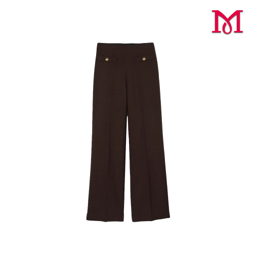 Pantalón evasé acampanado con estilo para mujer