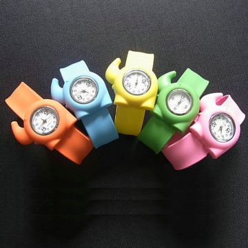 New Arrival Elephant Cartoon Kids Slap Quartz Watch