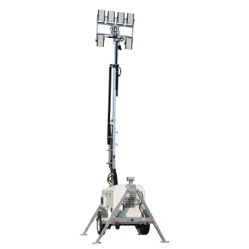 10 m high mast mobile construction light tower