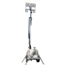 Tragbarer Dieselgenerator Mast LED Mobile Light Tower
