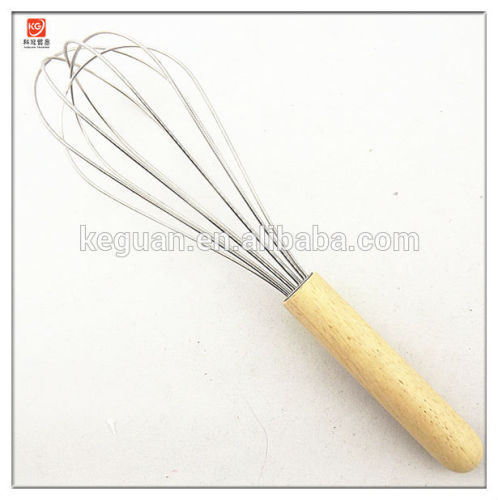 WP-075 wooden handle stainless steel egg beater