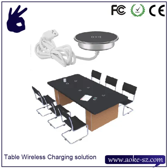 Qi Table Desk Furniture Usage Wireless Charger