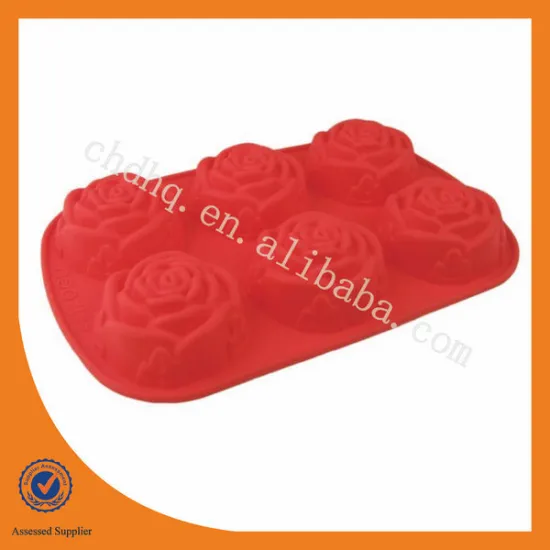 6-Cavity Mini Rose Mold and Baking Pan