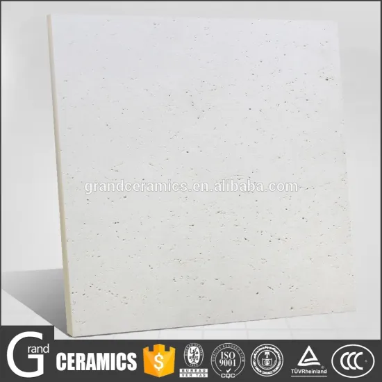 hot sell in Brazil Whiter color porcelain material travertine floor tile