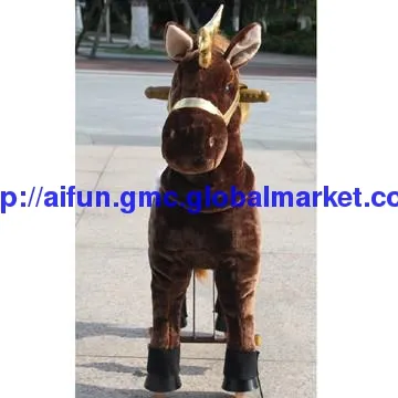 Golden Horn, Brown Body, Unicorn shaped, Little tikes car toys