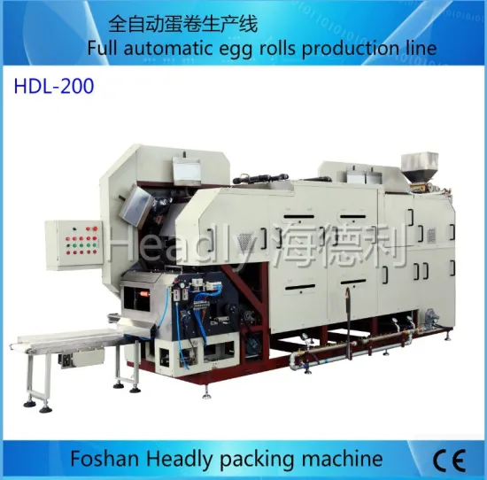 Multi function packing line Egg Roll for Wrapper Machine