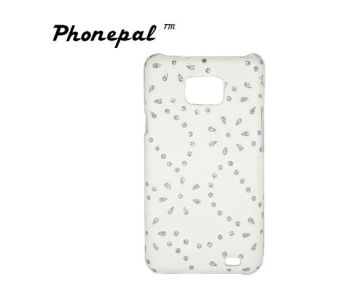 Sticker And Inset Diamonds Samsung Protective Cases For Samsung I9100 Galaxy S2
